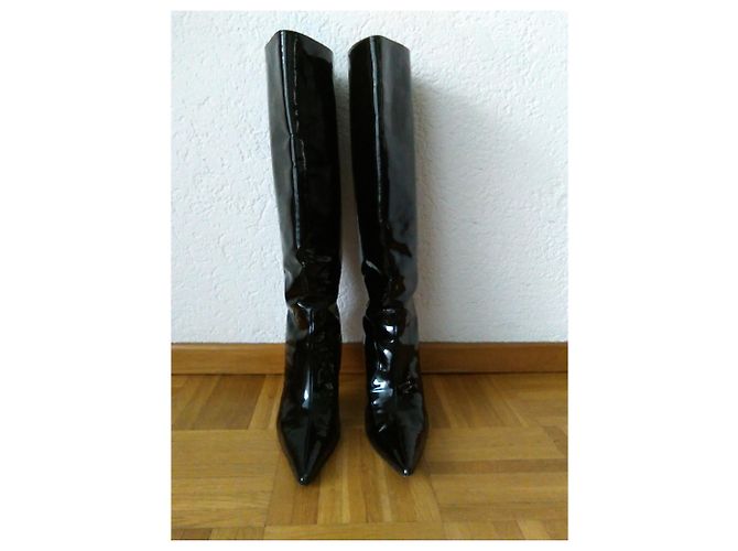 BOTAS DOLCE & GABBANA Charol negro - vista 5