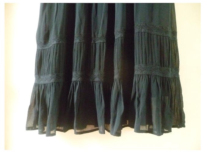 Abito Berenice con volant e ricami Blu navy - vista 3