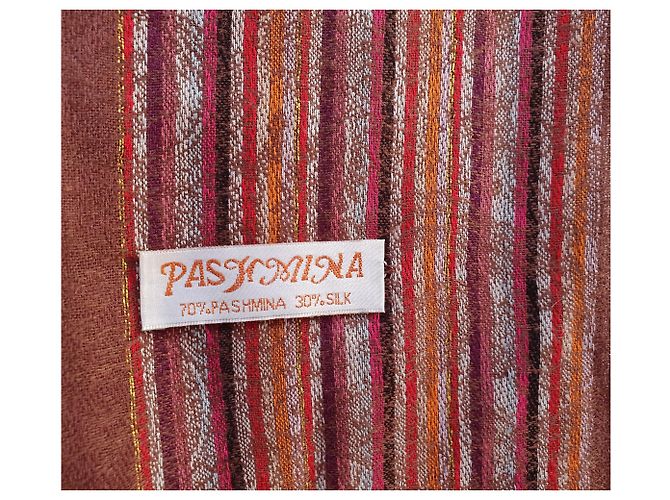 Autre Marque Pashmina und Seide Schal Mehrfarbig Mehrfarben - Ansicht 3