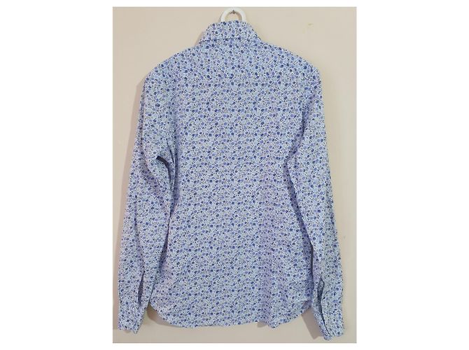 Autre Marque Hamaki-Ho Floral Shirt Blue Cotton Multiple colors - view 3