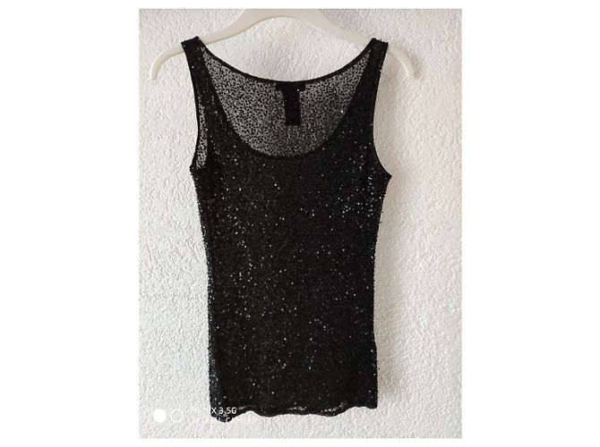 SERBATOIO SEQUINATO DONNA KARAN Nero - vista 2