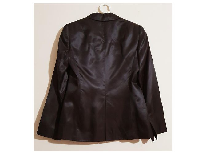 Autre Marque Blazer Pedro Del Hierro Marrone Seta e Viscosa - vista 2