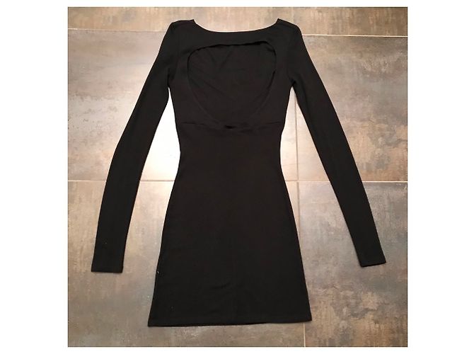 Abito nero Pierre Balmain in lana e modal - vista 5