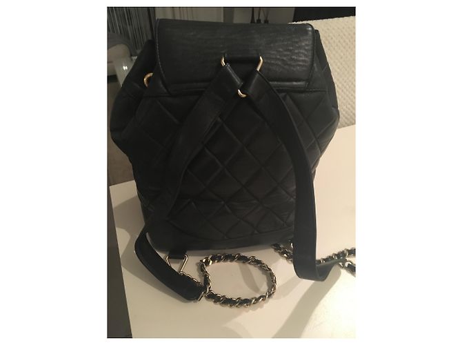 Chanel Rucksack aus Lammleder Schwarz - Ansicht 2