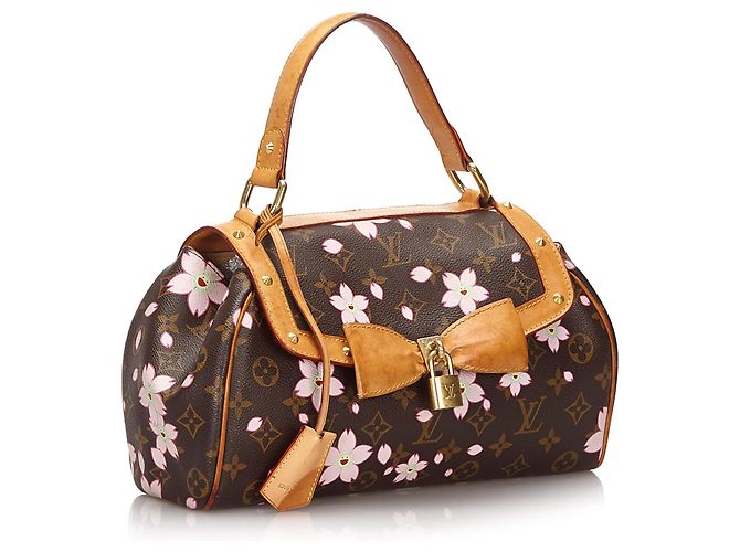 Bolso retro Louis Vuitton Brown Monogram Murakami Cherry Blossom Sac Retro Castaño Multicolor - vista 2
