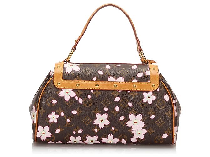 Bolso retro Louis Vuitton Brown Monogram Murakami Cherry Blossom Sac Retro Castaño Multicolor - vista 3