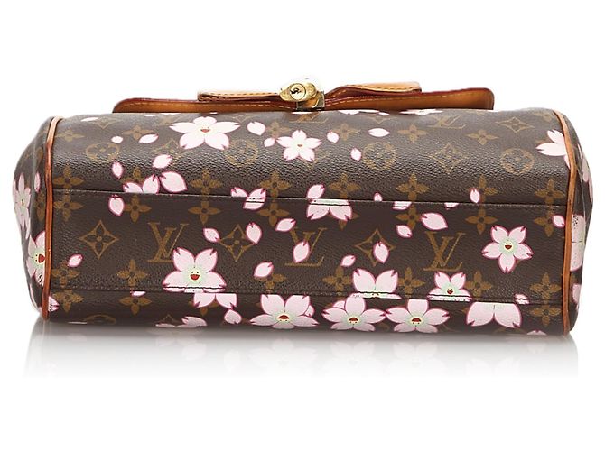 Bolso retro Louis Vuitton Brown Monogram Murakami Cherry Blossom Sac Retro Castaño Multicolor - vista 4
