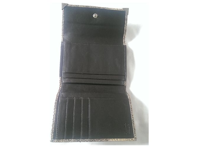 Cartera Furla de Piel Efecto Cocodrilo Marrón Beige Castaño - vista 8