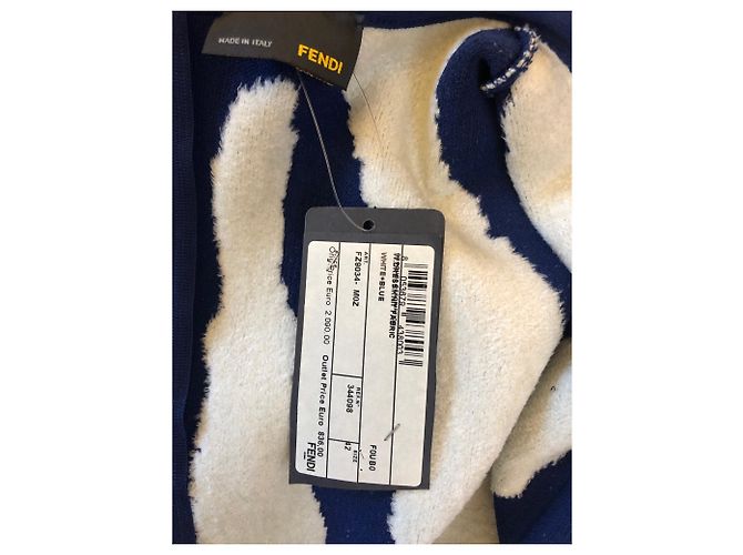 Abito Fendi Blu e Bianco - vista 8