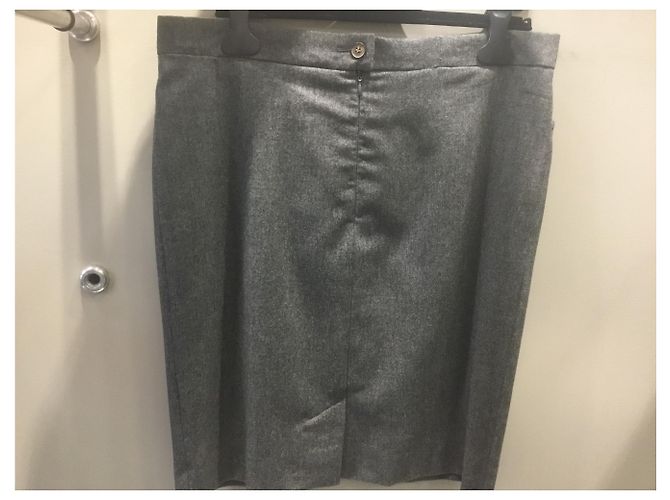 Hermès Falda elegante Gris - vista 10