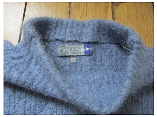 Autre Marque Jersey mohair azul, 38. - vista 3