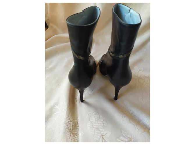 Stivaletti Sergio Rossi in pelle nera Nero - vista 2