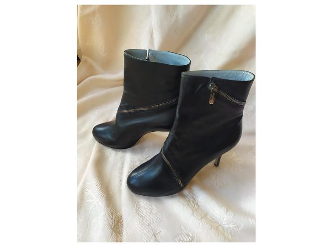 Stivaletti Sergio Rossi in pelle nera Nero - vista 5