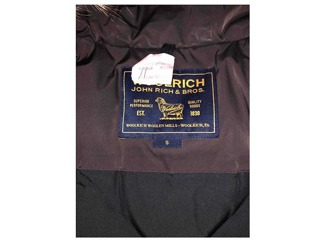 Parka marrón Woolrich con capucha de piel Castaño - vista 2