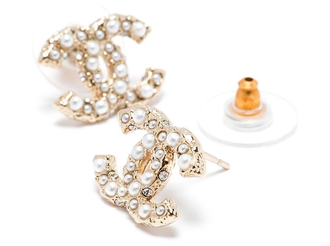 Chanel CC DIAMANTEN UND PERLEN Golden - Ansicht 2