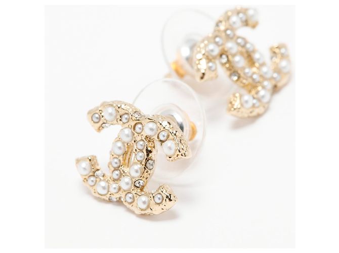 Chanel CC DIAMANTEN UND PERLEN Golden - Ansicht 4