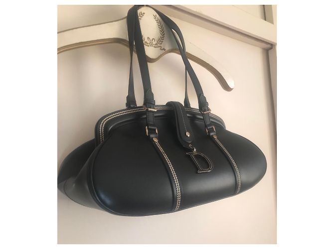 Borsa Dior Detective in pelle di agnello nera Nero - vista 4