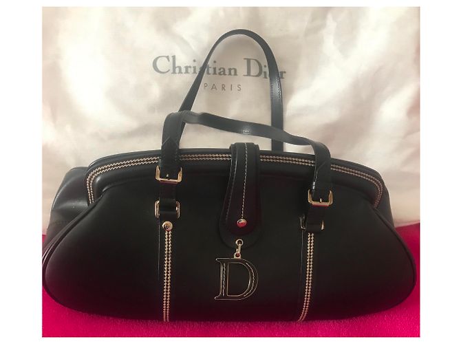 Borsa Dior Detective in pelle di agnello nera Nero - vista 5