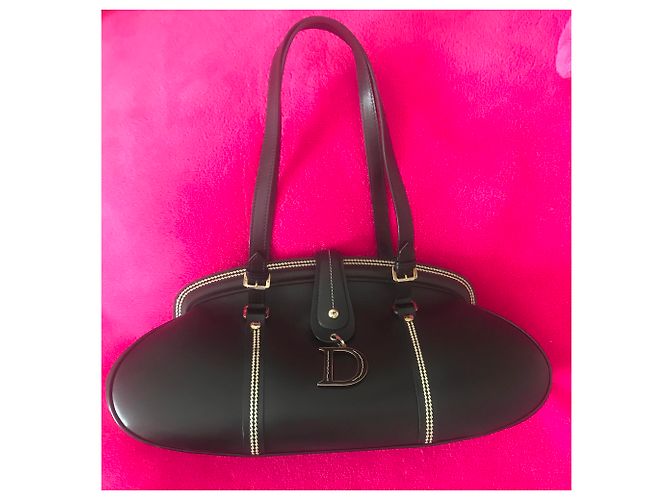 Borsa Dior Detective in pelle di agnello nera Nero - vista 6