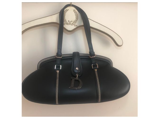 Borsa Dior Detective in pelle di agnello nera Nero - vista 3