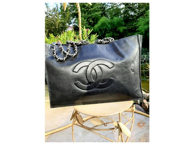 Bolso Chanel de cuero negro - vista 20