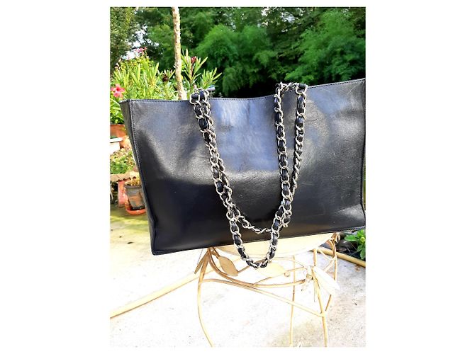 Bolso Chanel de cuero negro - vista 21