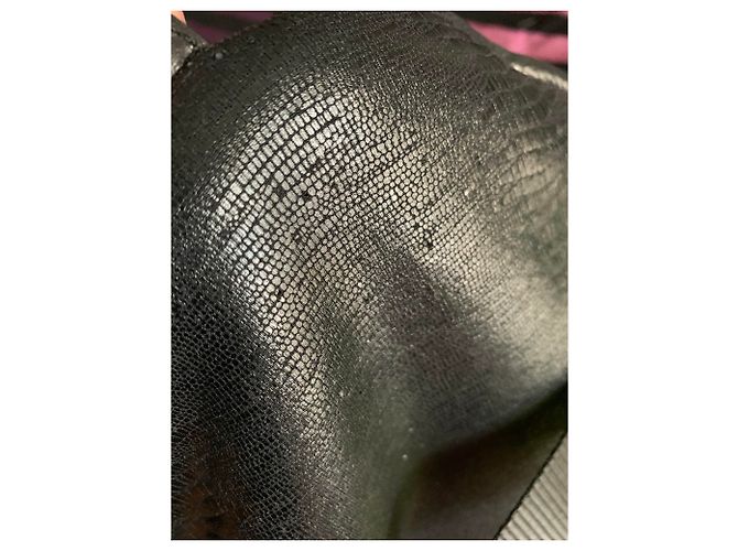 Borsa CHANEL SPORT Modo chic Rettile Senza Tempo Nero - vista 12