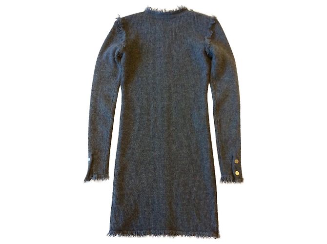Michael Kors Minikleid aus grauer Wolle - Ansicht 2