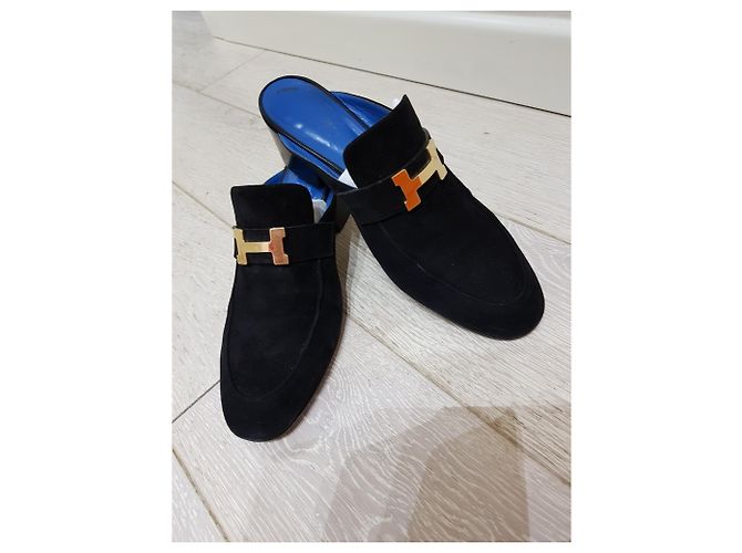Constance Hermès Hermes mules Paradis Preto - vista 4