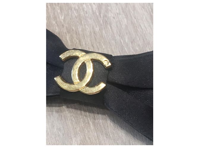 Chanel Haarschmuck Schwarz Golden - Ansicht 3