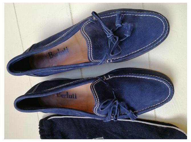 Berluti, Bellissimi mocassini BERLUTI Blu - vista 5