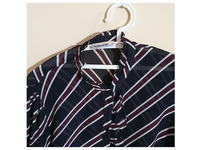Camicia Baum und Pferdgarten in seta e viscosa Multicolore - vista 3