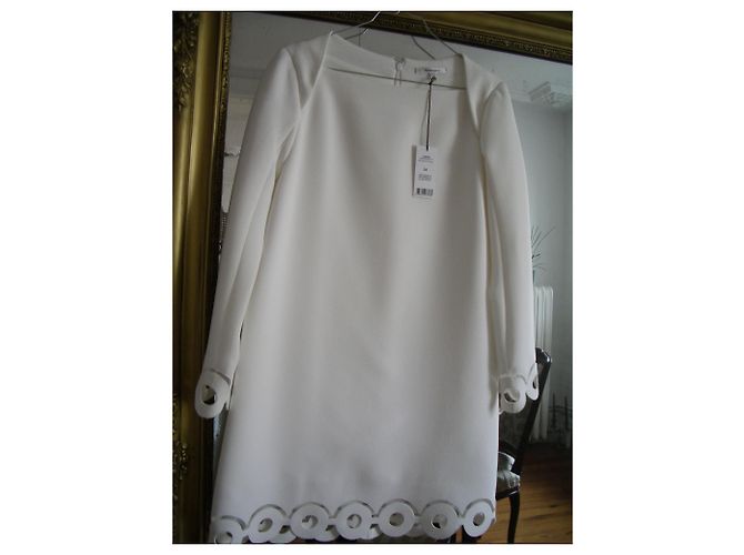 Carven Kleid in Eggshell aus Triacetat Aus weiß - Ansicht 2