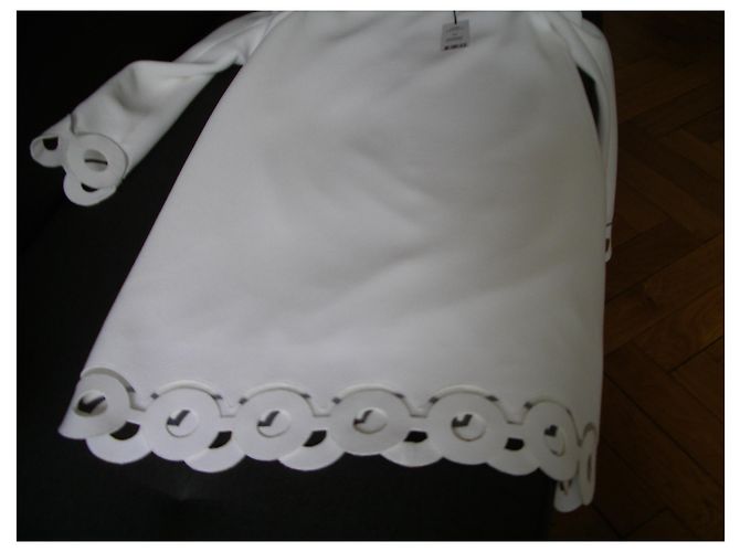Carven Kleid in Eggshell aus Triacetat Aus weiß - Ansicht 7