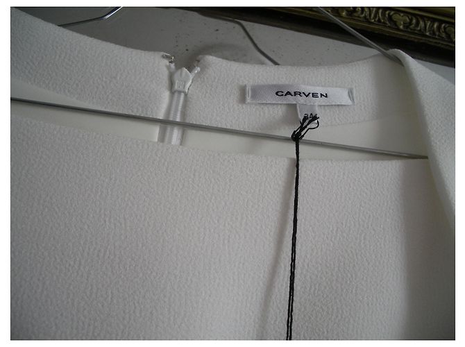 Carven Kleid in Eggshell aus Triacetat Aus weiß - Ansicht 8