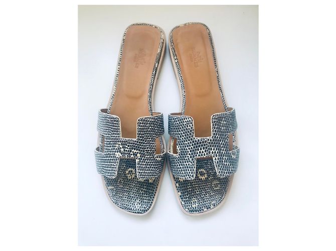 Hermès Oran Lizard Ombre Grigio - vista 2