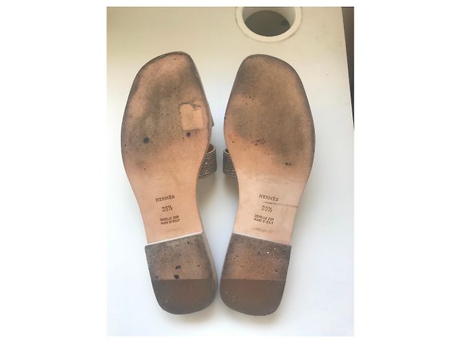 Hermès Oran Lizard Ombre Grigio - vista 6