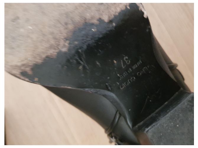 Stivaletti Giuseppe Zanotti in pelle nera 37 Nero - vista 2