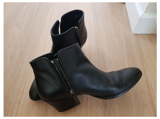 Stivaletti Giuseppe Zanotti in pelle nera 37 Nero - vista 5