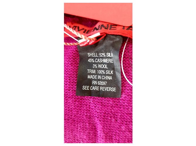 Viviane Tam Kaschmir Seide Woll Set Fuchsia Fuschia - Ansicht 3