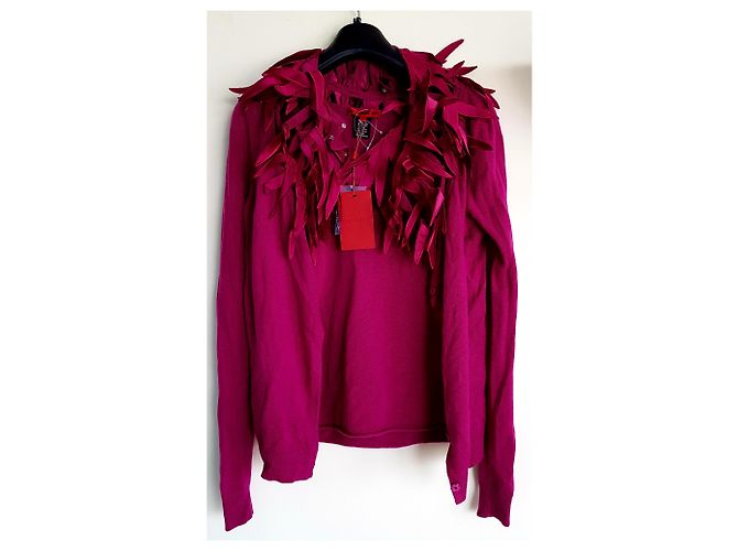 Viviane Tam Kaschmir Seide Woll Set Fuchsia Fuschia - Ansicht 4