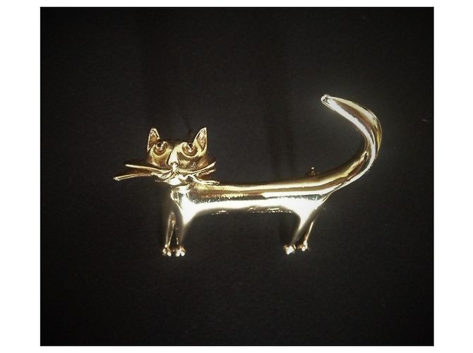 Autre Marque Spilla Gatto Madeline Workshops Jean Cocteau Oro D'oro - vista 2