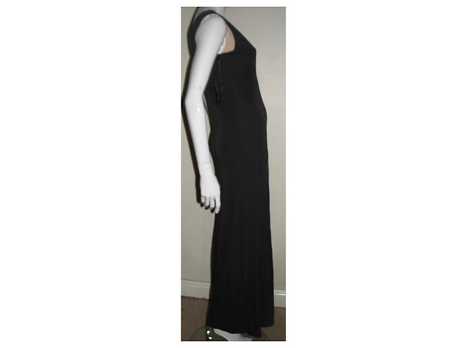Halston Heritage Rauchgraues Maxikleid - Ansicht 3
