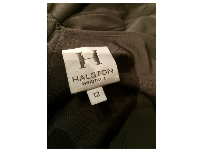 Halston Heritage Rauchgraues Maxikleid - Ansicht 7