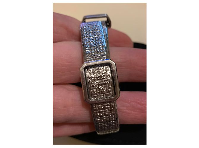 Boyfriend Chanel FREUND-TWEED-DIAMANTEN Silber - Ansicht 3