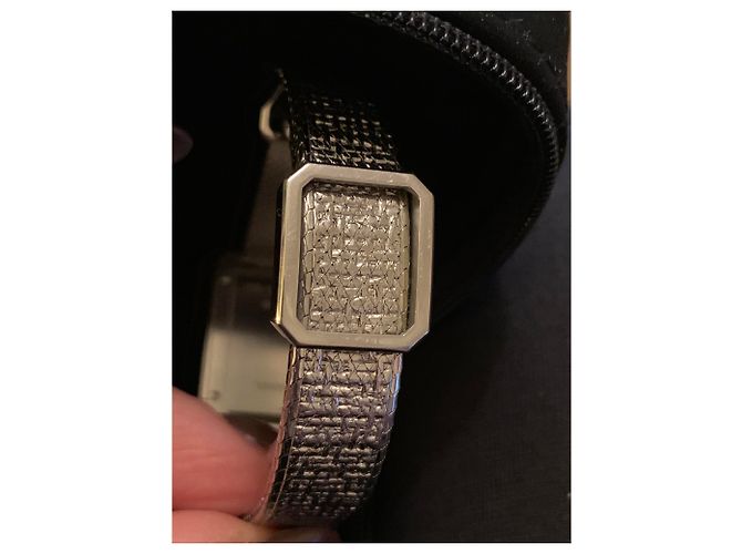 Boyfriend Chanel FREUND-TWEED-DIAMANTEN Silber - Ansicht 8