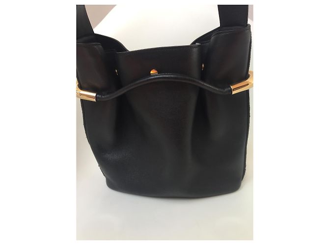 Borsa a secchiello Chloé Emma in pelle nera Nero - vista 3