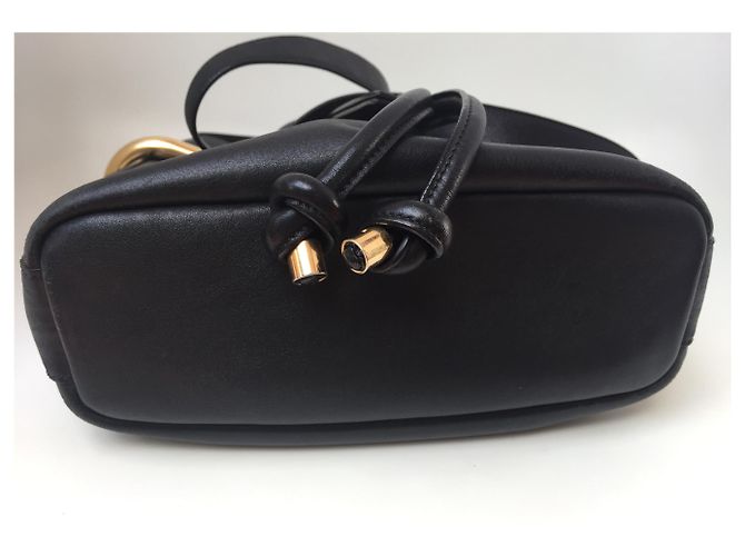 Borsa a secchiello Chloé Emma in pelle nera Nero - vista 4