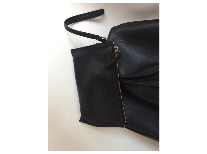 Borsa a secchiello Chloé Emma in pelle nera Nero - vista 5