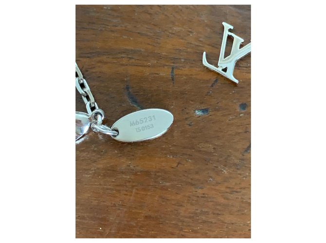Bracciale Louis Vuitton argento e cristallo - vista 3